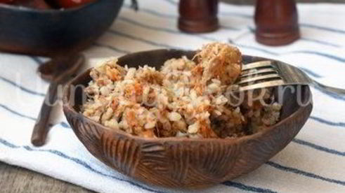 гречневая каша с мясом в мультиварке