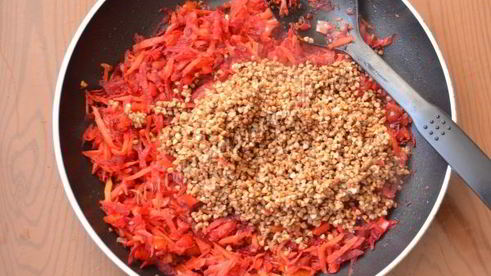 гречневая каша с овощами