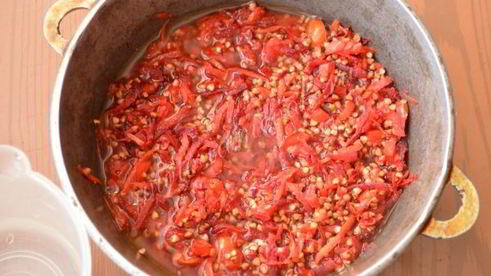 гречневая каша с овощами