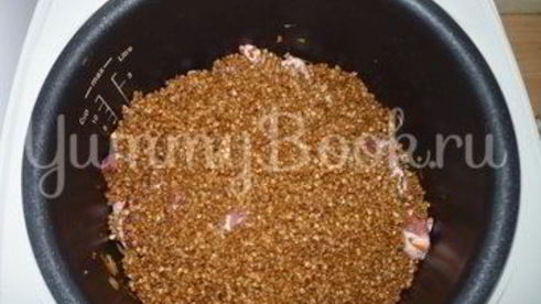 гречневая каша со свиными ребрышками из мультиварки