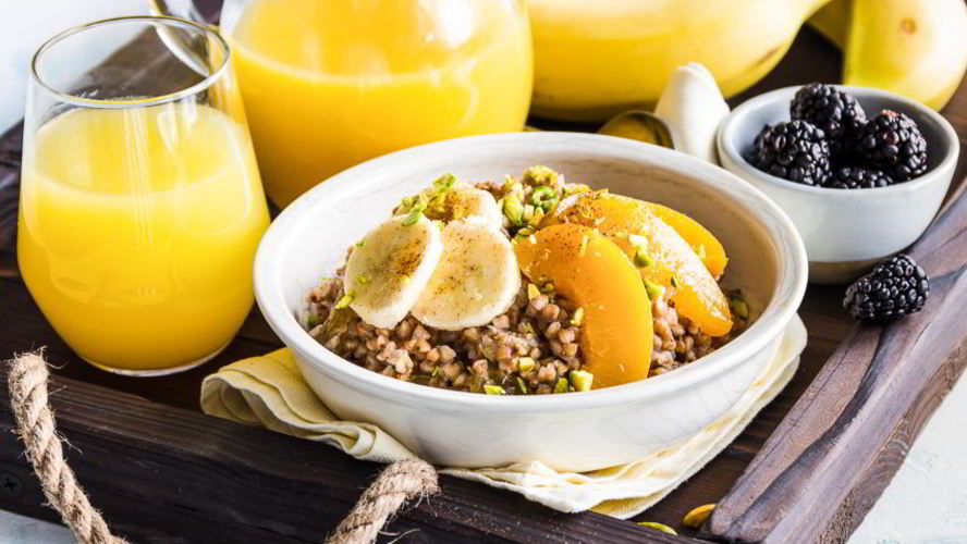 Рецепт гречневой сладкой каши с бананами