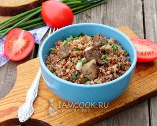 Каша гречневая с мясом
