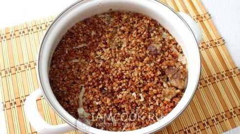 каша гречневая с мясом