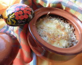 Каша гречневая, запеченная с грибами