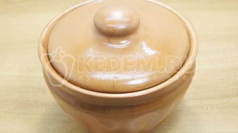 постная гречка с грибами в горшочке