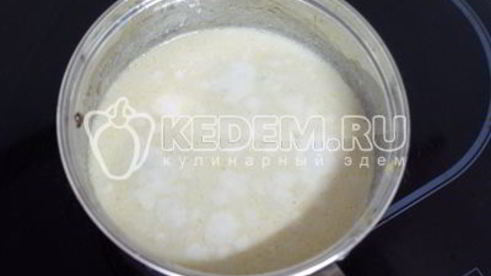 каша рисовая с бананом и черносливом