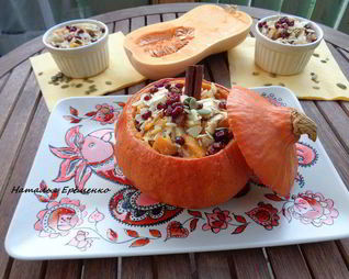 Каша в тыковке Веселый Хэллоуин