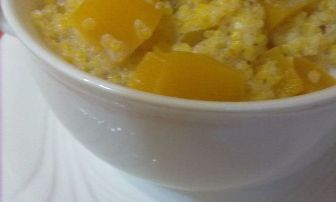 Кукурузная каша с тыквой