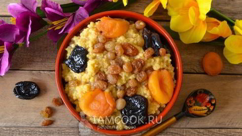 кутья из пшена с сухофруктами