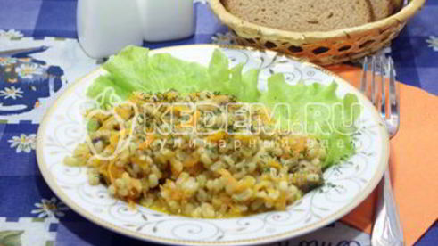 перловка с грибами в мультиварке