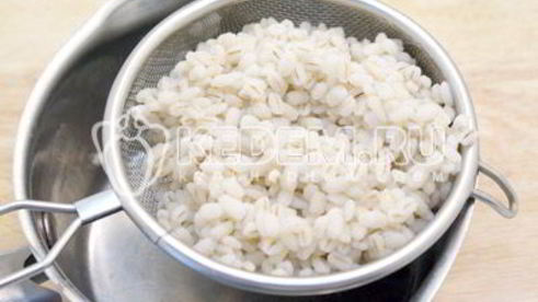 перловка с грибами