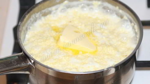 пшенная каша на молоке