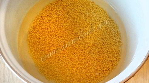 пшенная каша с творогом