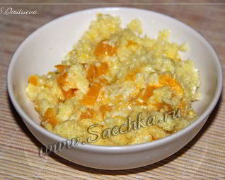 Пшенная каша с тыквой в мультиварке