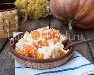 Рисовая каша с тыквой в мультиварке