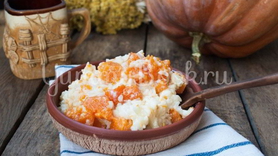Рецепт рисовой каши с тыквой в мультиварке
