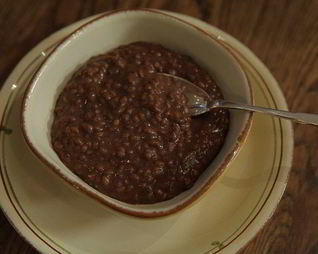 Шоколадная рисовая каша