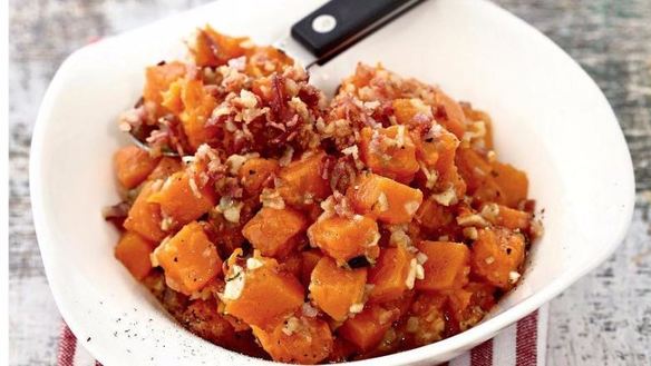 Рецепт Тыквенной каши с беконом