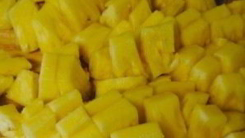 ананас с мятным сиропом