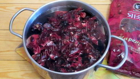 чай каркаде с имбирем