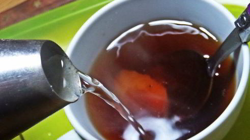 чай пуэр с цитрусами и бальзамом