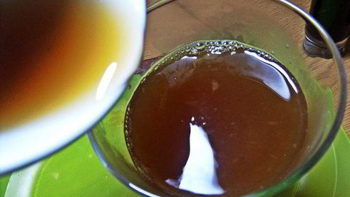 чай пуэр с цитрусами и бальзамом