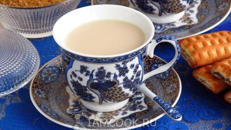 Рецепт индийского имбирного чая масала с молоком и кардамоном
