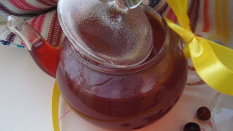 Рецепт клюквенного чая на травяном настое