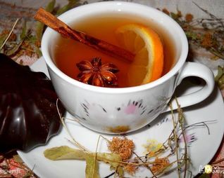 Травяной чай Здоровье с имбирем и корицей