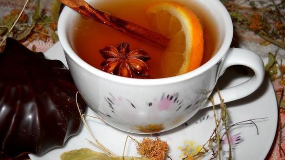 Рецепт Травяного чая Здоровье с имбирем и корицей