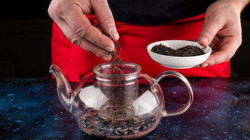 зеленый чай с голубикой