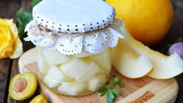 Рецепт Дыни в сиропе без стерилизации