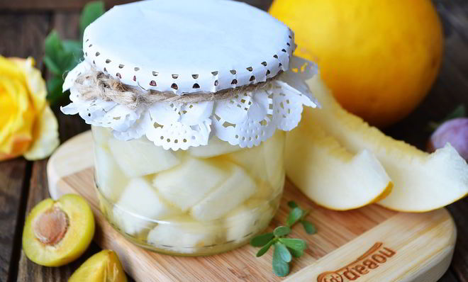 Дыня в сиропе без стерилизации