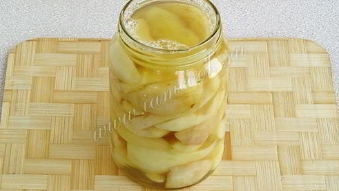 груши дольками в медовом сиропе