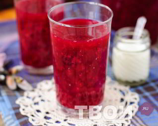 Кисель из замороженных ягод