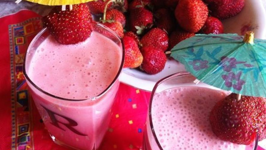 Рецепт клубничного коктейля снежок