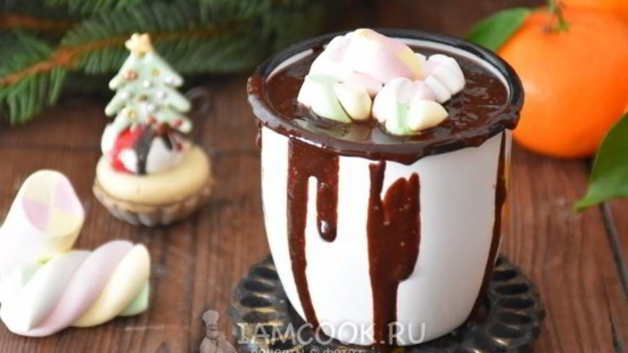 Рецепт горячего шоколада с кофе
