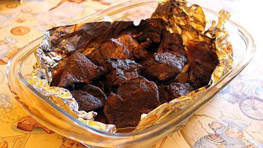 Рецепт говядины, запеченной в кофе