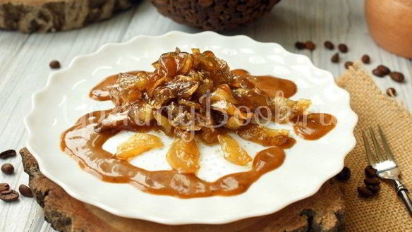 Рецепт Карамелизированных баклажанов с кофейным соусом