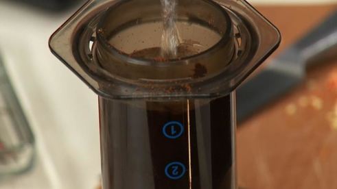 кофе с клубникой