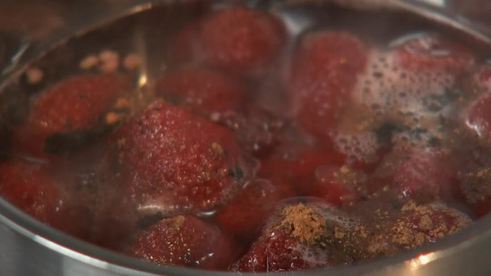 кофе с клубникой