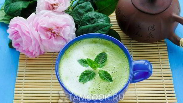 Рецепт Латте с чаем маття и белым шоколадом