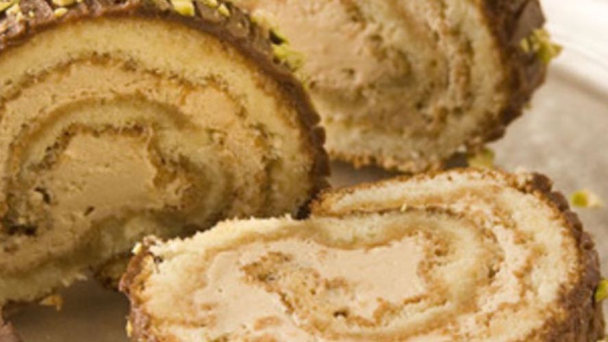 Рецепт рождественского полена с кофе