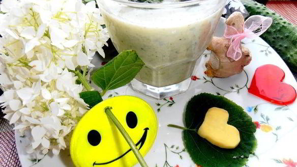 Рецепт Коктейля Огуречно-мятная свежесть