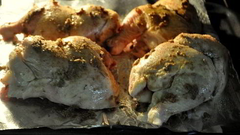 куропатки с кленовым сиропом и специями