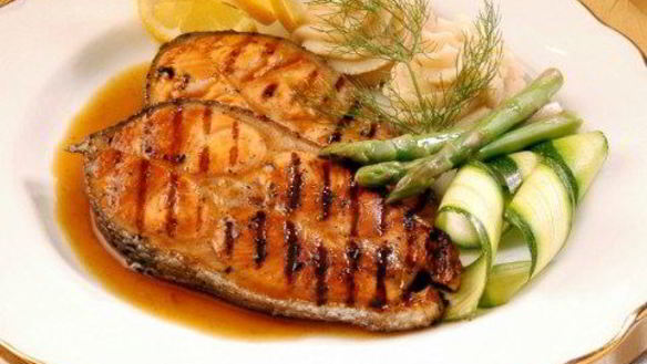 Рецепт Острого лосося на гриле в глазури из кленового сиропа