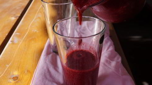 ананасово-ягодный смузи