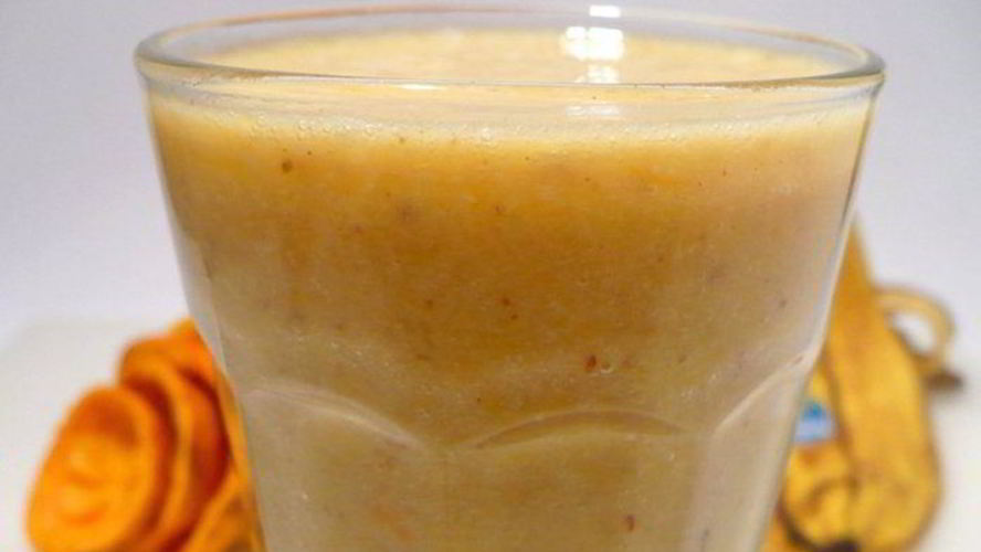 Рецепт апельсинова-бананового смузи с миндалем