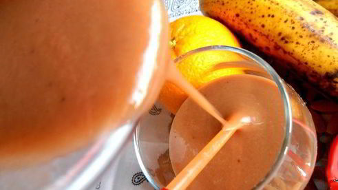 бананово-шоколадный смузи
