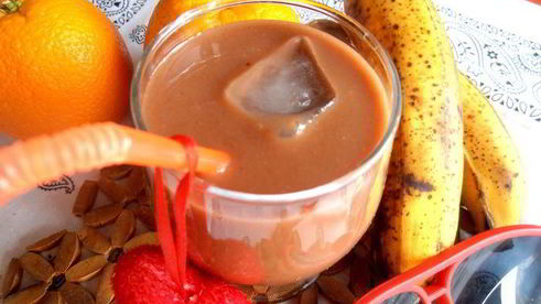 бананово-шоколадный смузи
